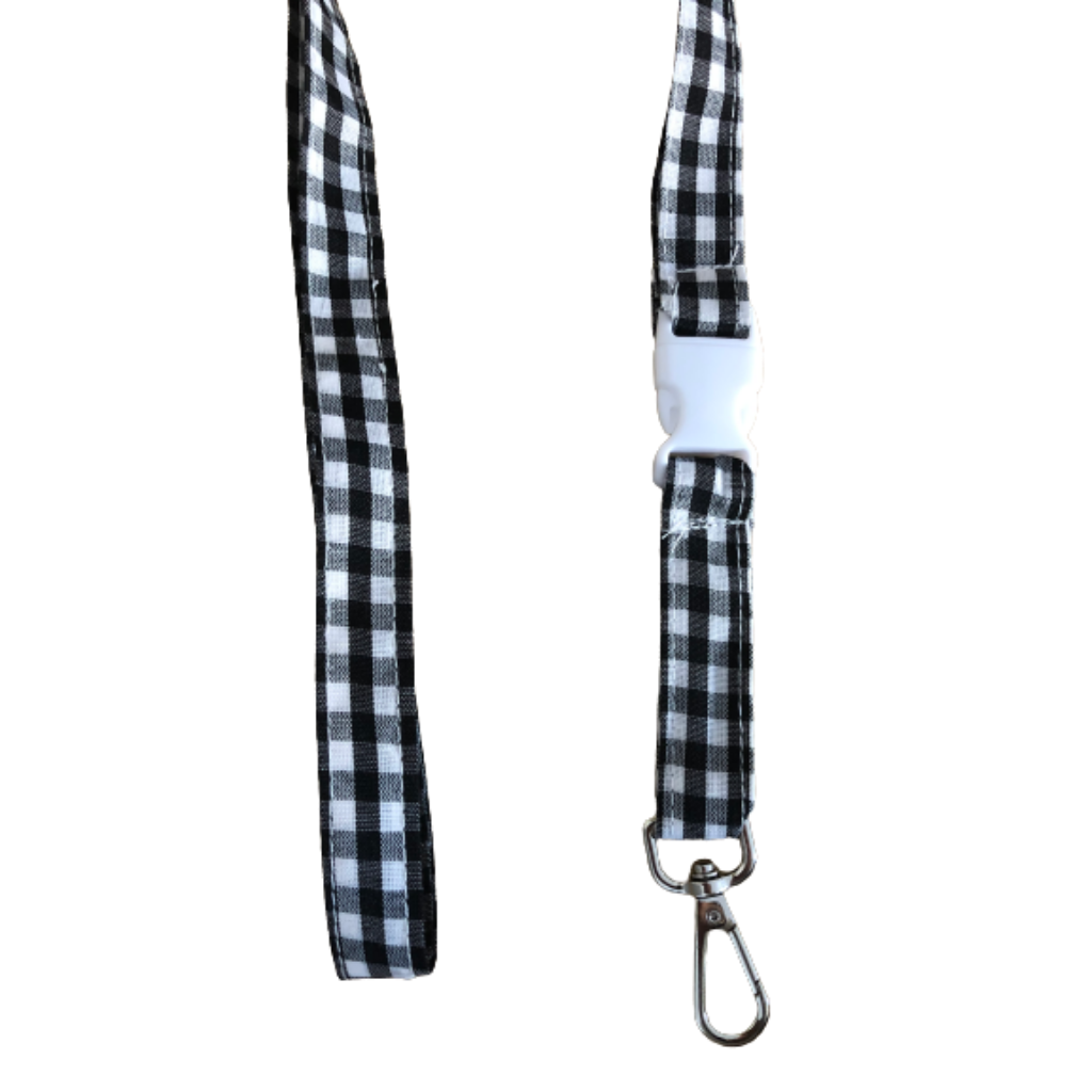 Vichy black lanyard