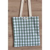 Cargar imagen en el visor de la galería, Vichy green tote bag