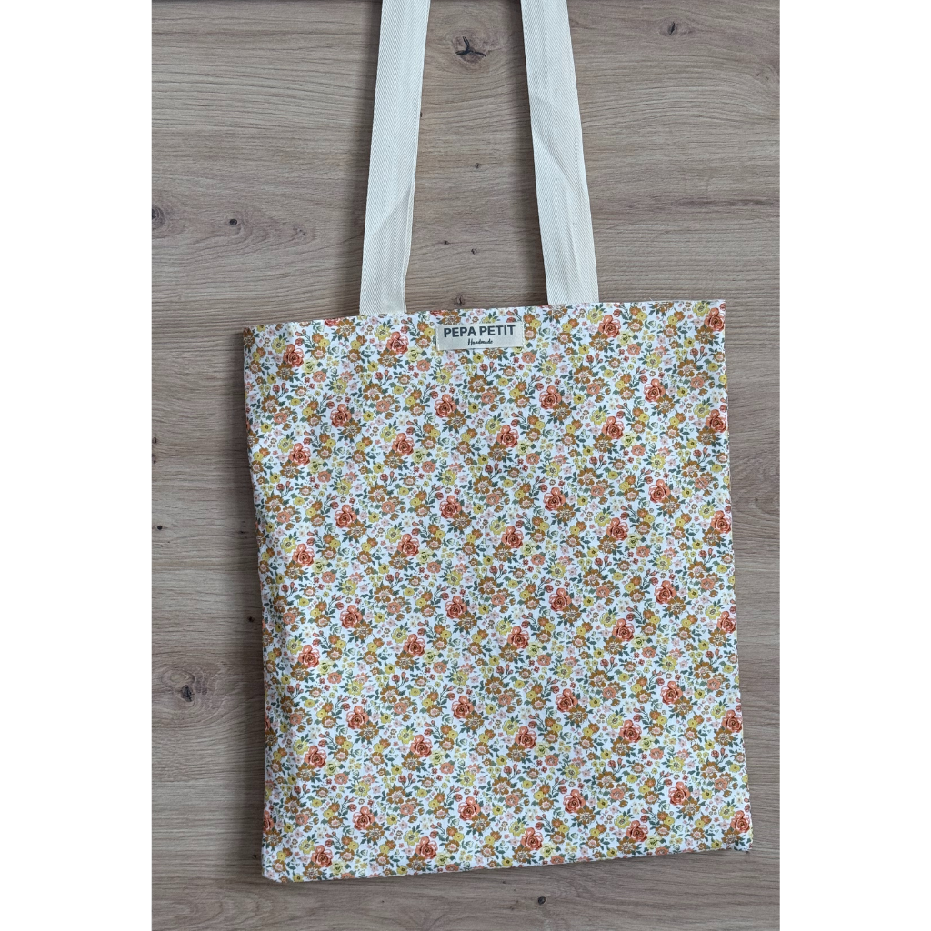 ■Tote Bag 9L Liberty – Orange Multi Liberty orange tote bag – pepapetit