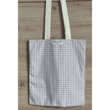Cargar imagen en el visor de la galería, Vichy beige tote bag