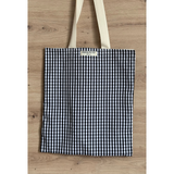 Cargar imagen en el visor de la galería, Vichy black tote bag