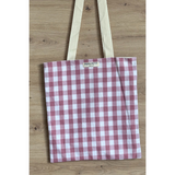 Cargar imagen en el visor de la galería, Vichy pink tote bag