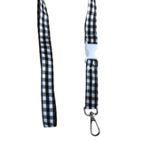 Cargar imagen en el visor de la galería, Vichy black lanyard