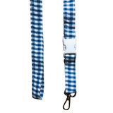 Cargar imagen en el visor de la galería, Vichy blue lanyard